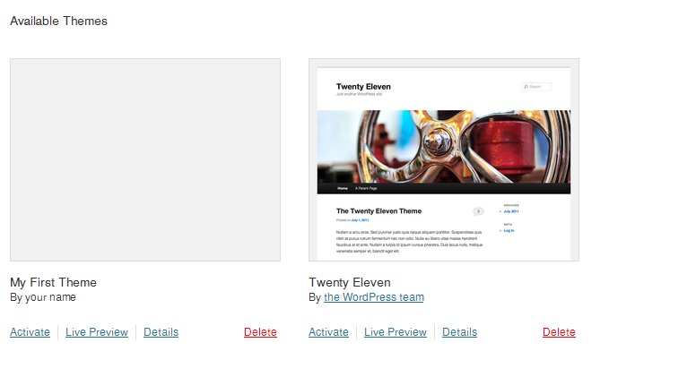 available theme