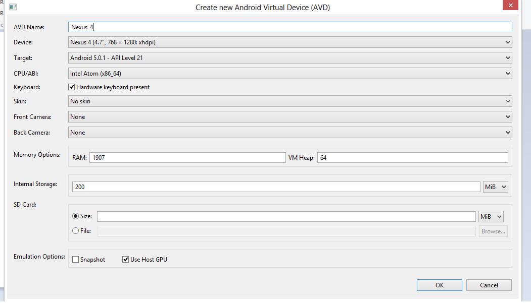 create avd