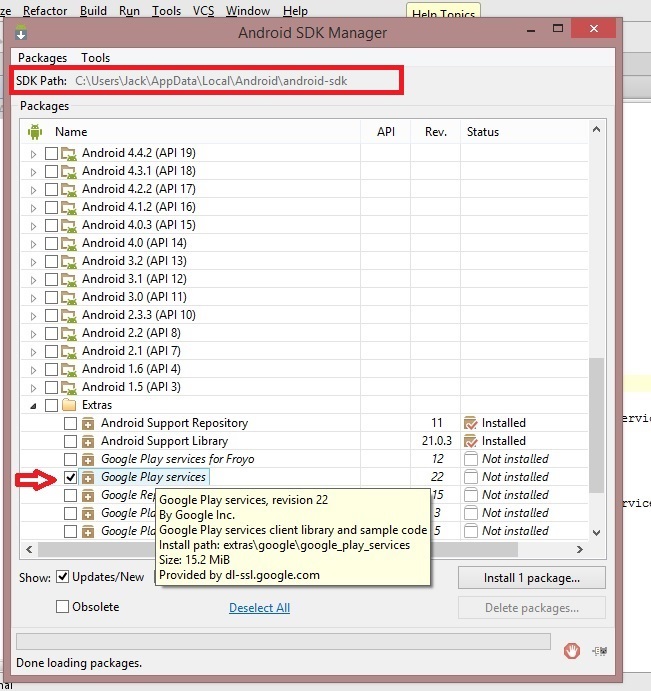 SDK Manager