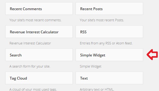 widget