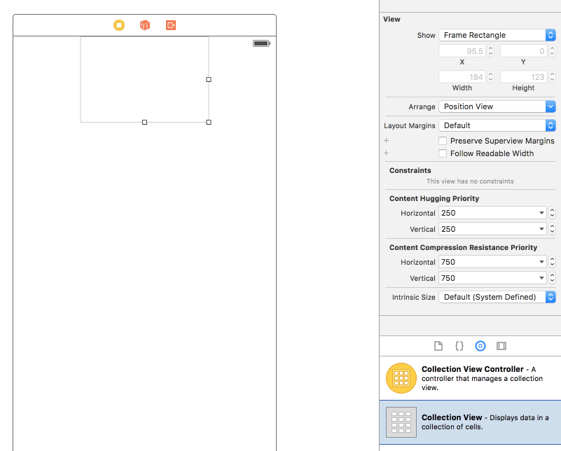 Add collection View to View